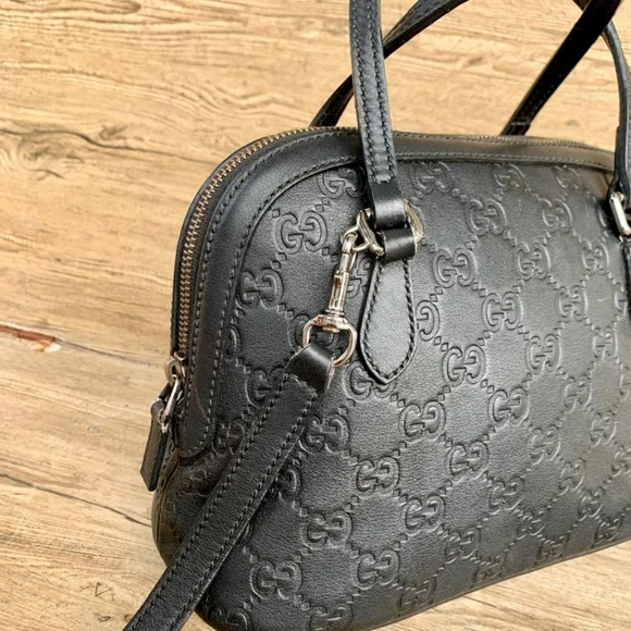 Gucci Small Dome Black leather Bag - Picture 4 of 10